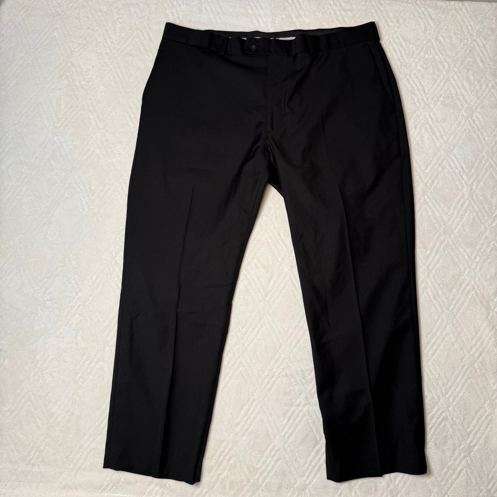 Business Casual Classic Perry Ellis Portfolio Black Dress Pants 40x29 Straight